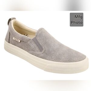 Taos Rubber Soul Gray Wash Canvas Sneakers, Womens 6.5